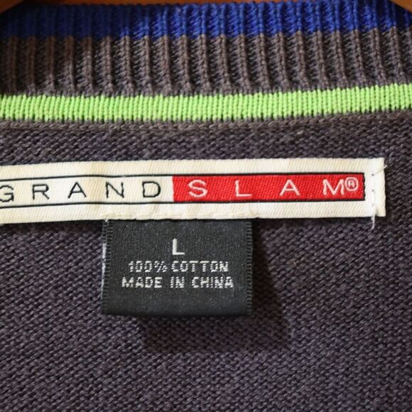 Grand Slam Vintage Y2K Athletic Sweater Vest Golf Vest Large - Picture 7 of 7